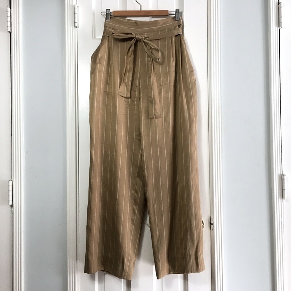 Giorgio Armani Pants - Giorgio Armani High Striped straight Pant sz 12